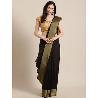 Sharda Creation Women's Black Washed With Blouse Saree - Sarees | Buy online on ZillyBuy