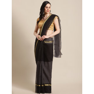 Sharda Creation Women's Black Washed With Blouse Saree - Sarees | Buy online on ZillyBuy