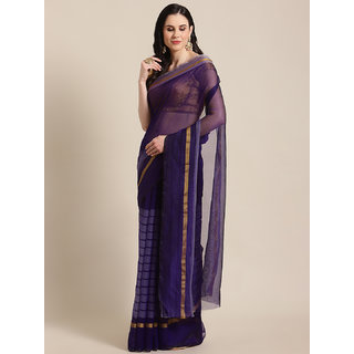 Sharda Creation Women's Blue Washed With Blouse Saree - Sarees | Buy online on ZillyBuy