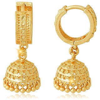 Tradtional 1gm jumkhi gold n micron plated - Earrings | Buy online on ZillyBuy