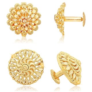 Tradtional 1gm stud gold n micron plated - Earrings | Buy online on ZillyBuy