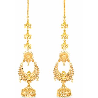 luv fashion Tradtional 1gm jumkhi gold n micron plated - Earrings | Buy online on ZillyBuy
