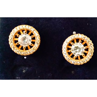love 1gm stud gold n micron plated - Earrings | Buy online on ZillyBuy