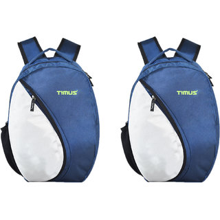 timus celebrity blue blue 18l set of 2 laptop backpack