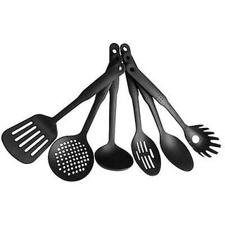 6 Pcs/set Nylon Heat-Resistant Nonstick Spoon Spatula Turner Scoop Kitchen Cooking Utensil Tools Set - Cookware | Buy online on ZillyBuy