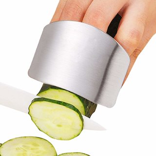 sunshine Stainless Steel Finger Cutting Protector Hand Guard Safe Chopping Slice Kitchen Tool - Cookware | Buy online on ZillyBuy