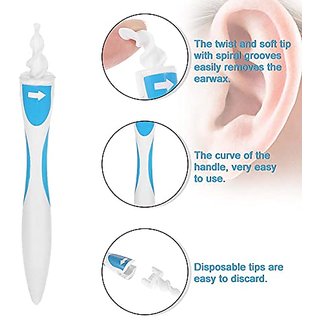 right traders smart swab easy earwax removal with 16 disposable soft tips