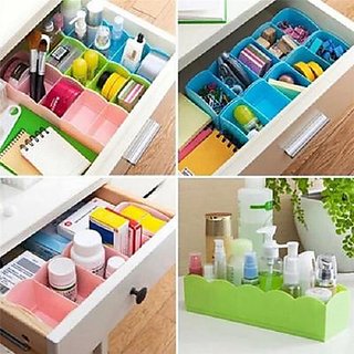 Right traders  5 Compartment Socks Underwear Bra Tie Drawer Storage Box Clothes Organizer Case (pack of 2) - Home Improvement | Buy online on ZillyBuy