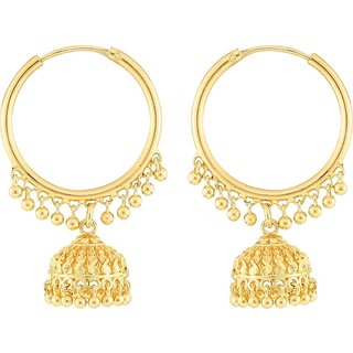 Traditional 1gm gold and micron plated  jhumkis