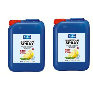 green dragons pulse disinfectant spray for hand face and body 5 ltr pack of 2