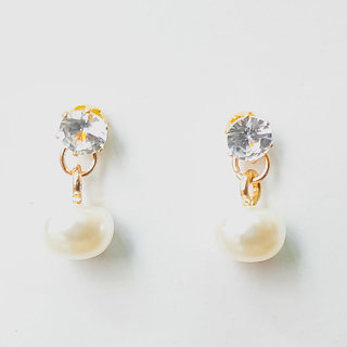 luv fashion western look zircon pearl earring - Earrings | Buy online on ZillyBuy