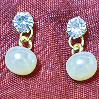 luv fashion western look zircon pearl earring - Earrings | Buy online on ZillyBuy