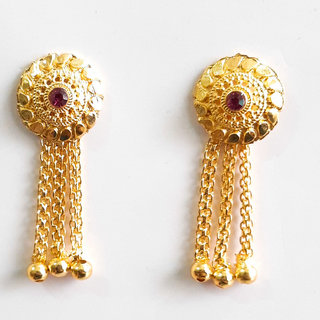 Traditional 1gm gold and micron plated  topps - Earrings | Buy online on ZillyBuy