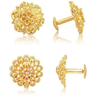 luv fashion Tradtional 1gm stud gold n micron plated combo. - Earrings | Buy online on ZillyBuy