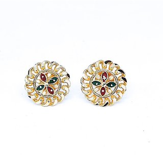 Traditional 1gm gold and micron plated  topps - Earrings | Buy online on ZillyBuy