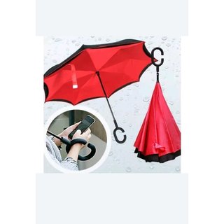Double Layer Inverted Umbrella - Reversible Umbrella with C-Shaped Handle - Home Improvement | Buy online on ZillyBuy