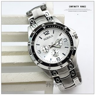 True Choice Round Casual Metal Strap Men Watch