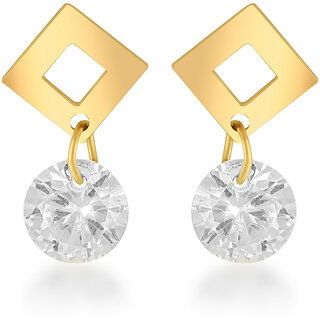 Vighnaharta Valentine Gift CZ Gold Plated alloy Drop Earring for Women and Girls - Earrings | Buy online on ZillyBuy