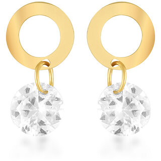 Vighnaharta Valentine Gift CZ Gold Plated alloy Drop Earring for Women and Girls - Earrings | Buy online on ZillyBuy