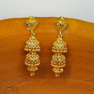 Traditional 1gm gold and micron plated  topps - Earrings | Buy online on ZillyBuy