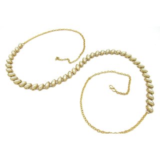 Pearl oval shape Waist Belt