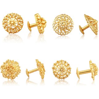 Vighnaharta Allure Graceful Alloy Gold Plated Stud Earring Combo set For Women and Girls - Earrings | Buy online on ZillyBuy