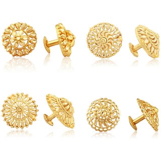 Vighnaharta Allure Graceful Alloy Gold Plated Stud Earring Combo set For Women and Girls - Earrings | Buy online on ZillyBuy