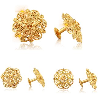 Sizzling Graceful Alloy Gold Plated Stud Earring Combo set For Women and Girls - Earrings | Buy online on ZillyBuy