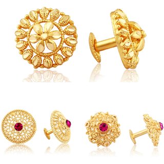 Twinkling Charming Alloy Gold Plated Stud Earring Combo set For Women and Girls - Earrings | Buy online on ZillyBuy