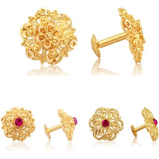 Twinkling Charming Alloy Gold Plated Stud Earring Combo set For Women and Girls - Earrings | Buy online on ZillyBuy