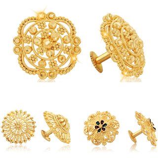 Twinkling Charming Alloy Gold Plated Stud Earring Combo set For Women and Girls - Earrings | Buy online on ZillyBuy