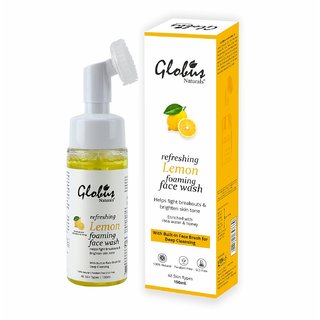 Refreshing Lemon Face Wash with Massage Brush @99