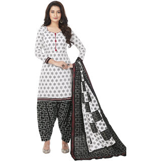 Women Shoppee's Colourful Cotton - Unstiched Dress Material