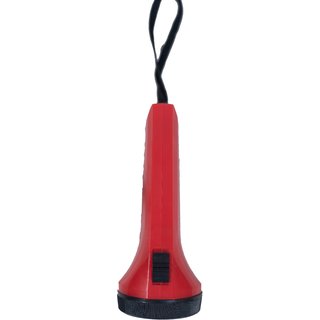 SUI Rechargeable Solar LED Torch with 2 Light Modes, Inbuilt Lithium Battery, 2W Solar Panel and Hybrid Charging