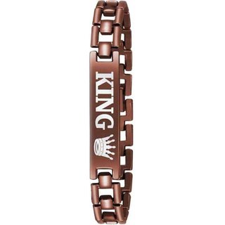 Mens Alloy King Brown Bracelet - Bangles & Bracelets | Buy online on ZillyBuy