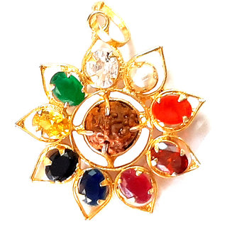 RS JEWELLERS Gold-plated Sapphire Brass Locket