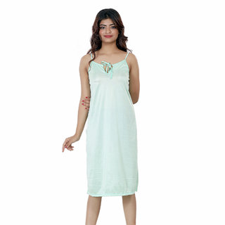 nivcy women satin nighty light green 