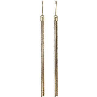 Chain Tasssel Dangler Earrings for Girls Brass Material Made in India Earrings for Women's Fashion Jewellery for Party - Earrings | Buy online on ZillyBuy