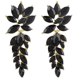 Multicrystals Dangler Earrings for Girls Alloy Material Made in India Earrings for Women's Fashion Jewellery for Party - Earrings | Buy online on ZillyBuy