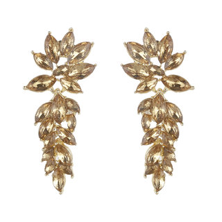 Multicrystals Dangler Earrings for Girls Alloy Material Made in India Earrings for Women's Fashion Jewellery for Party - Earrings | Buy online on ZillyBuy