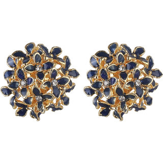Enamel Daisy Flower Stud Earrings for Girls Alloy Material Earrings for Women's Fashion Jewellery for Party - Earrings | Buy online on ZillyBuy