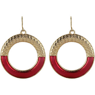 Round Ring Baali Earrings for Girls Daily Use Brass Material Earrings for Women's Fashion Jewellery for Party - Earrings | Buy online on ZillyBuy