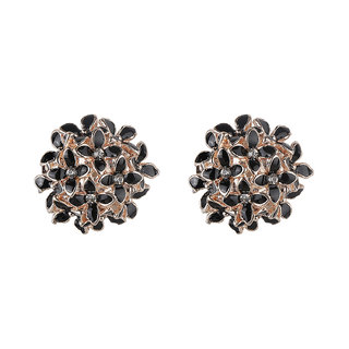 Enamel Daisy Flower Stud Earrings for Girls Alloy Material Earrings for Women's Fashion Jewellery for Party - Earrings | Buy online on ZillyBuy