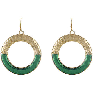 Round Ring Baali Earrings for Girls Daily Use Brass Material Earrings for Women's Fashion Jewellery for Party - Earrings | Buy online on ZillyBuy