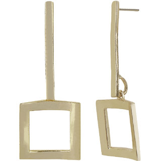 Designer Dandi Square for Women's Earrings Color Golden Alloy Brass  Copper Material Earrings for Women's Fashion - Earrings | Buy online on ZillyBuy