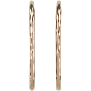 Designer Hamered Tone U Shape Earrings for Girls Earrings Color Golden Alloy Brass  Copper Material Earrings for Women - Earrings | Buy online on ZillyBuy