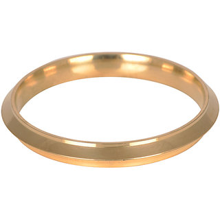KESAR ZEMS Pure Brass Gold Plated 10 MM Thick and Heavy kada Unisex Brass Kada Diameter7.5 CM Golden. - Bangles & Bracelets | Buy online on ZillyBuy