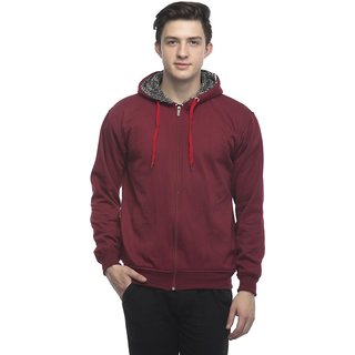 Trendy Kids Lambency Men Maroon Solid Long Sleeve Hooded Casual Sweatshirt 2026 at ShopCircuit |