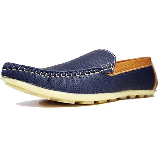 oxhide blue party wear loafers