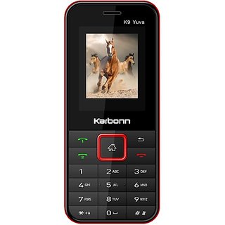 Karbonn K9 Yuva (Black  Red) - Mobile Phone | Buy online on ZillyBuy